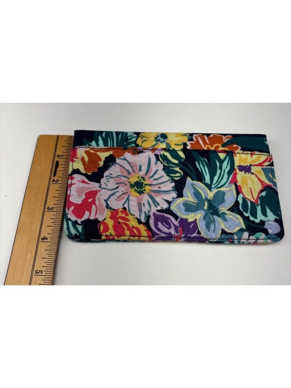 Vera Bradley Happy Blooms Checkbook Cover Vibrant Multicolor Lightweight Case - Picture 5 of 7